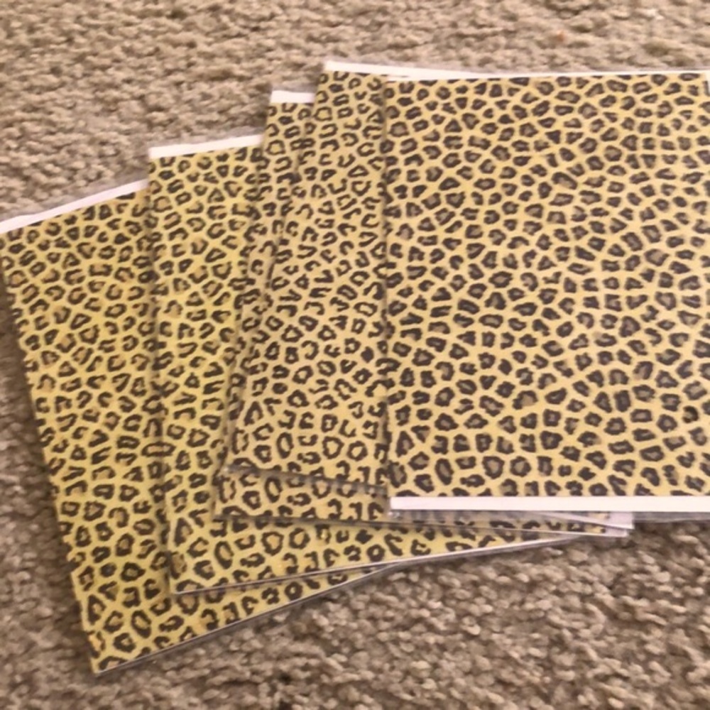 Leopard All Occasion Blank Greeting Cards/Stationery W/ Envelopes! Brand New